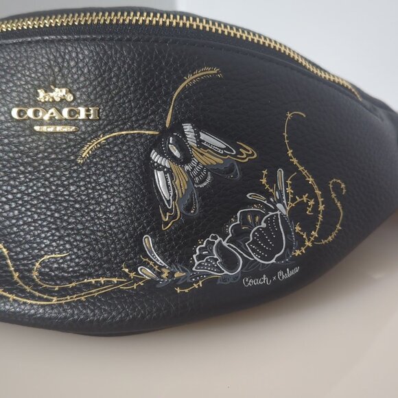 Coach NWT Belt Bag With Chelsea Animation Fanny Pack Moth Butterfly Champlain - Picture 5 of 12